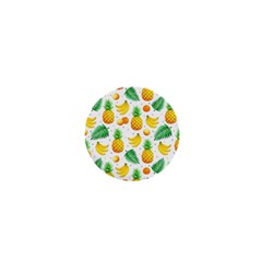 Tropical Fruits Pattern 1  Mini Buttons by Vaneshart