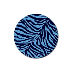 Zebra 3 Rubber Coaster (round)  by dressshop