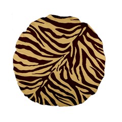 Zebra 2 Standard 15  Premium Flano Round Cushions by dressshop