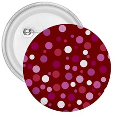 Lesbian Pride Flag Scattered Polka Dots 3  Buttons by VernenInk