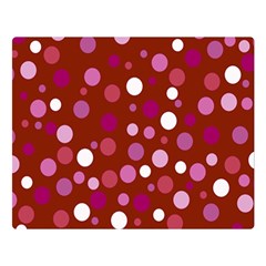 Lesbian Pride Flag Scattered Polka Dots Double Sided Flano Blanket (large)  by VernenInk