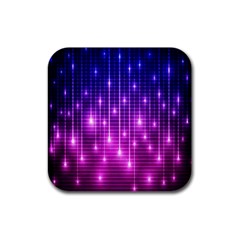 Shiny Stars Rubber Square Coaster (4 Pack)  by Sparkle