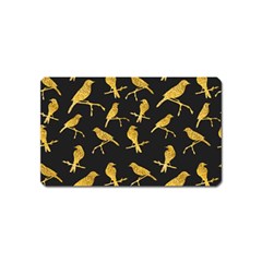 Background With Golden Birds Magnet (name Card) by Vaneshart