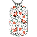 Seamless-vector-pattern-with-watermelons-mint Dog Tag (One Side) Front