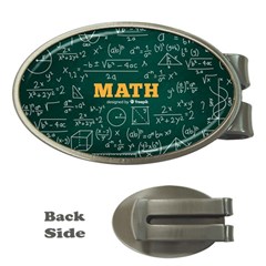 Realistic-math-chalkboard-background Money Clips (oval)  by Vaneshart