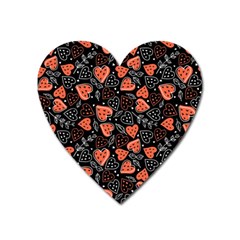 Seamless-vector-pattern-with-watermelons-hearts-mint Heart Magnet by Vaneshart