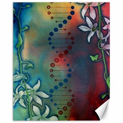 Flower Dna Canvas 16  X 20  by RobLilly