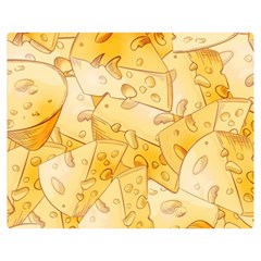 Cheese Slices Seamless Pattern Cartoon Style Double Sided Flano Blanket (medium)  by BangZart