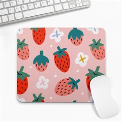 Strawberry Seamless Pattern Large Mousepads by BangZart