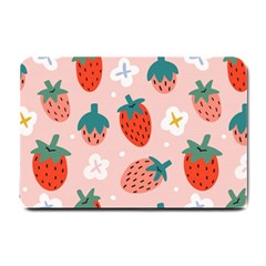 Strawberry Seamless Pattern Small Doormat  by BangZart