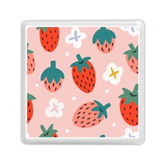 Strawberry Seamless Pattern Memory Card Reader (square) by BangZart