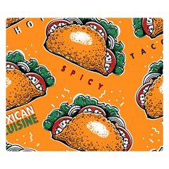 Seamless Pattern With Taco Double Sided Flano Blanket (small)  by BangZart