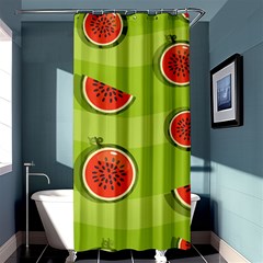 Seamless Background With Watermelon Slices Shower Curtain 36  X 72  (stall)  by BangZart