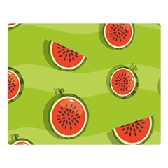 Seamless Background With Watermelon Slices Double Sided Flano Blanket (large)  by BangZart