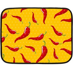 Chili Vegetable Pattern Background Double Sided Fleece Blanket (mini)  by BangZart