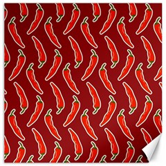 Chili Pattern Red Canvas 12  X 12  by BangZart