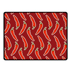 Chili Pattern Red Fleece Blanket (small) by BangZart