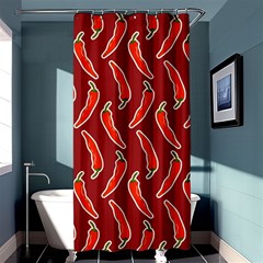 Chili Pattern Red Shower Curtain 36  X 72  (stall)  by BangZart