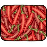 Seamless chili pepper pattern Fleece Blanket (Mini) 35 x27  Blanket