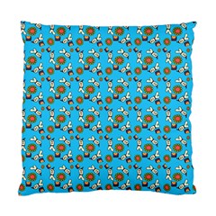 Clown Ghost Pattern Blue Standard Cushion Case (two Sides) by snowwhitegirl