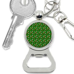 Clown Ghost Pattern Green Bottle Opener Key Chain by snowwhitegirl