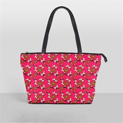 Clown Ghost Pattern Pink Classic Shoulder Handbag by snowwhitegirl