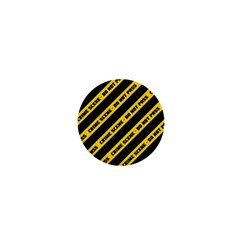 Warning Colors Yellow And Black - Police No Entrance 2 1  Mini Buttons by DinzDas