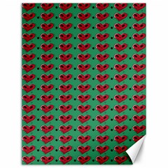 Evil Heart Graffiti Pattern Canvas 12  X 16  by DinzDas