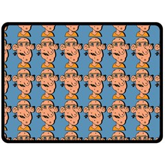 Village Dude - Hillbilly And Redneck - Trailer Park Boys Fleece Blanket (large)  by DinzDas