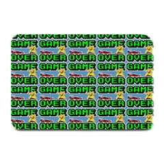 Game Over Karate And Gaming - Pixel Martial Arts Plate Mats by DinzDas