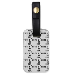 White And Nerdy - Computer Nerds And Geeks Luggage Tag (one Side) by DinzDas