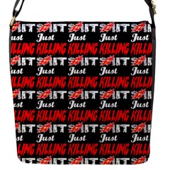 Just Killing It - Silly Toilet Stool Rocket Man Flap Closure Messenger Bag (s) by DinzDas