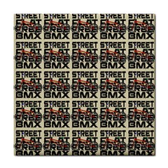 Bmx And Street Style - Urban Cycling Culture Tile Coaster by DinzDas