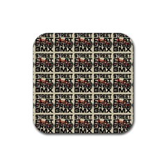 Bmx And Street Style - Urban Cycling Culture Rubber Coaster (square)  by DinzDas