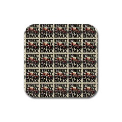 Bmx And Street Style - Urban Cycling Culture Rubber Square Coaster (4 Pack)  by DinzDas