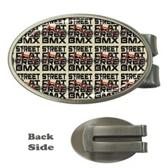 Bmx And Street Style - Urban Cycling Culture Money Clips (oval)  by DinzDas