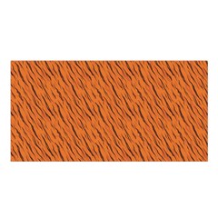 Animal Skin - Lion And Orange Skinnes Animals - Savannah And Africa Satin Shawl by DinzDas