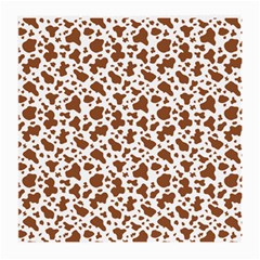 Animal Skin - Brown Cows Are Funny And Brown And White Medium Glasses Cloth by DinzDas