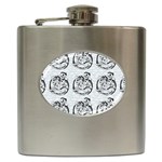 Monster Party - Hot Sexy Monster Demon With Ugly Little Monsters Hip Flask (6 oz) Front