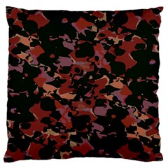 Red Dark Camo Abstract Print Standard Flano Cushion Case (one Side) by dflcprintsclothing