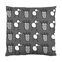 Grey Base, B&w Chpa Pattern Design Standard Cushion Case (one Side) by CHPALTD