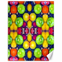 Fruits And Vegetables Pattern Canvas 18  X 24  by dflcprintsclothing