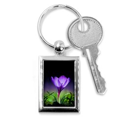 Floral Nature Key Chain (rectangle) by Sparkle