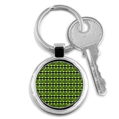 Digital Pattern Key Chain (round) by Sparkle