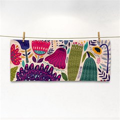 Spring Pattern Hand Towel by designsbymallika