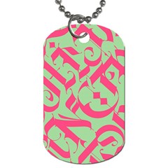 Pattern Ornament Gothic Style Elegant Font Tattoos Dog Tag (one Side) by Amaryn4rt