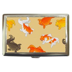 Gold Fish Seamless Pattern Background Cigarette Money Case by Amaryn4rt