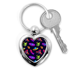 Space Pattern Key Chain (heart) by Amaryn4rt