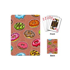 Doughnut Doodle Colorful Seamless Pattern Playing Cards Single Design (mini) by Amaryn4rt