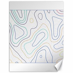 Abstract Colorful Topographic Map Design Vector Canvas 18  X 24  by Amaryn4rt